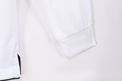 2010/11 Manchester United Away White UCL Retro 3B (Long Sleeve)