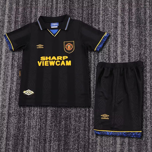 1993/94 Manchester United Away Retro Kids Kit