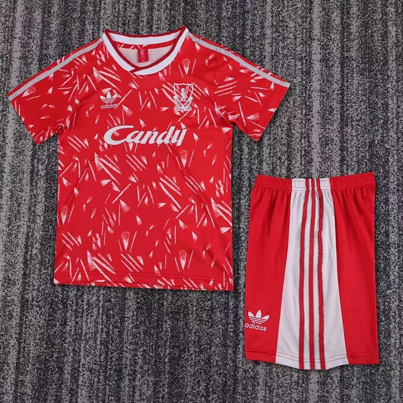1989/91 Liverpool Home Retro Kids Kit