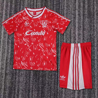 1989/91 Liverpool Home Retro Kids Kit