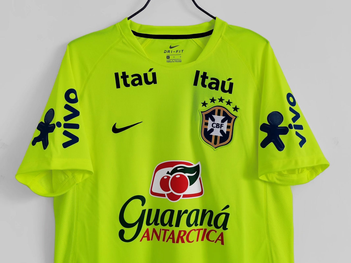 2020 Brazil Fluorescent Green Training Jersey 5A