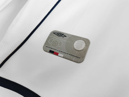 2002 England Home Retro 5B (Long Sleeve)