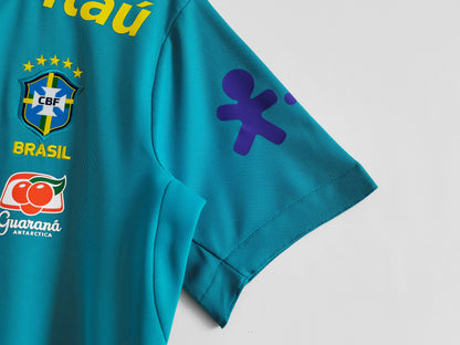 2021 Brazil Blue Polo Shirt 8A