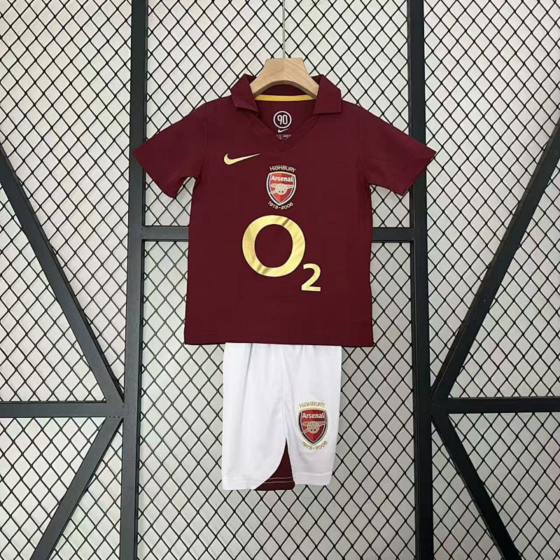 2005/06 Arsenal Home Retro Kids Kit