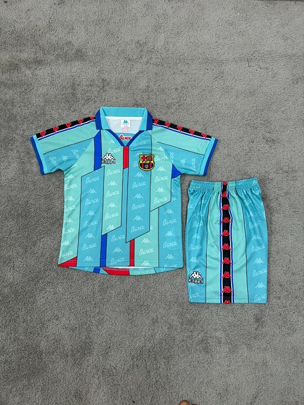 1996/97 Barcelona Away Retro Kids Kit
