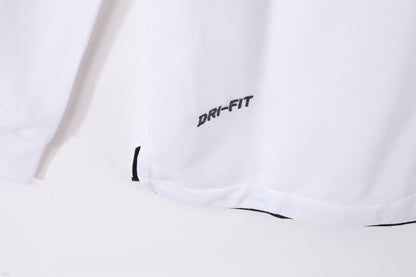 2010/11 Manchester United Away White UCL Retro 3B (Long Sleeve)