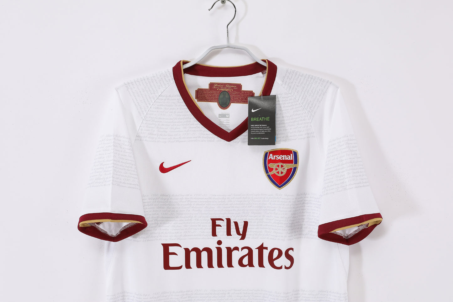 2007/08 Arsenal Away White Retro 8A