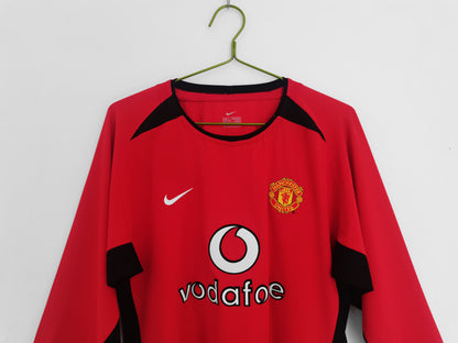 2002/04 Manchester United Home Retro 3B (Long Sleeve)