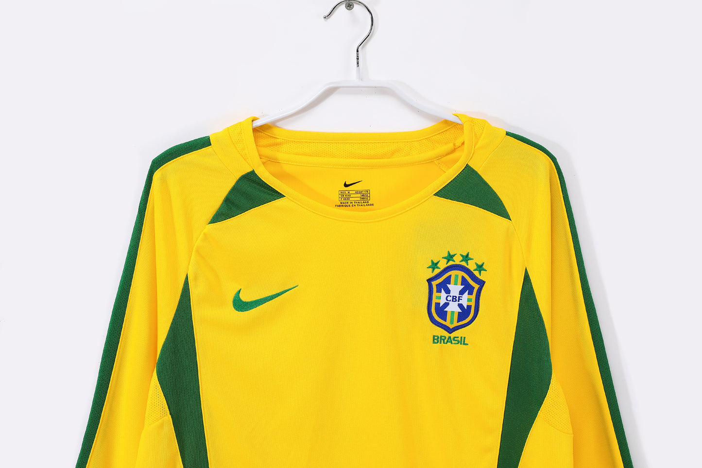 2002 Brazil Home Retro 0B (Long Sleeve)