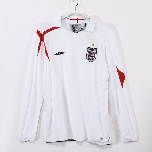 2006 England Home Retro 0B (Long Sleeve)