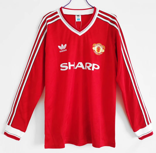 1986/88 Manchester United Home 3B (Long Sleeve)