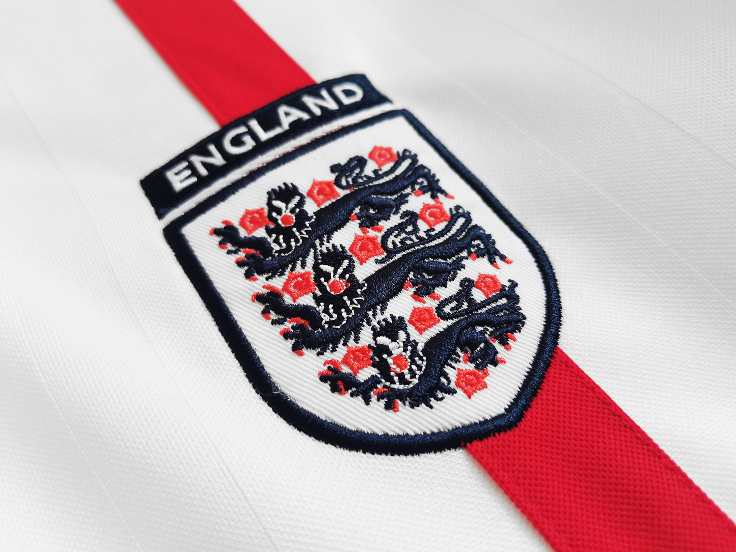 2002 England Home Retro 5B (Long Sleeve)