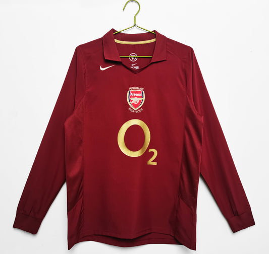 2005/06 Arsenal Home 3B (Long Sleeve)