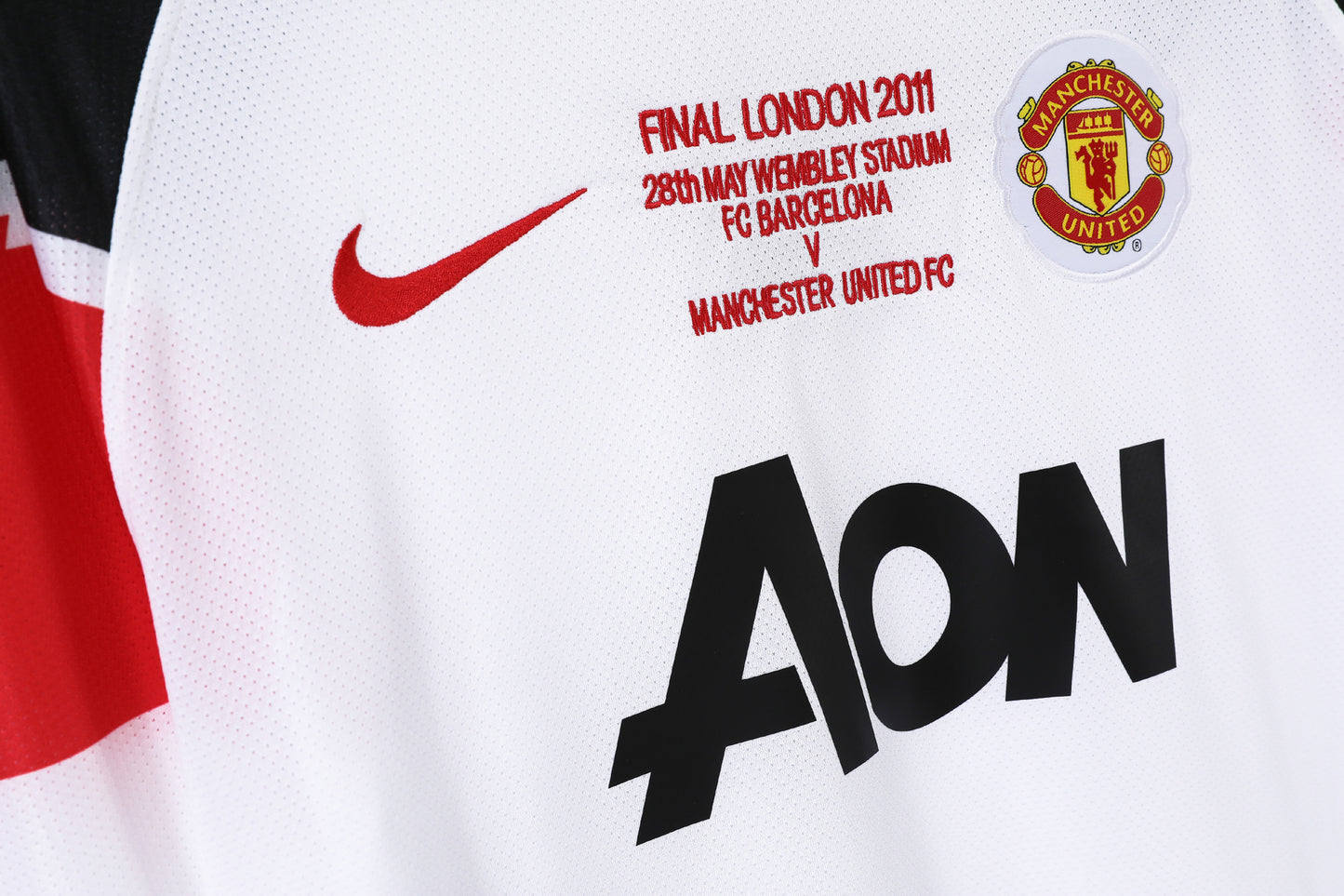 2010/11 Manchester United Away White UCL Retro 8A