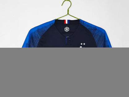 2018 France World Cup Winners Home Retro 3B (Long Sleeve)
