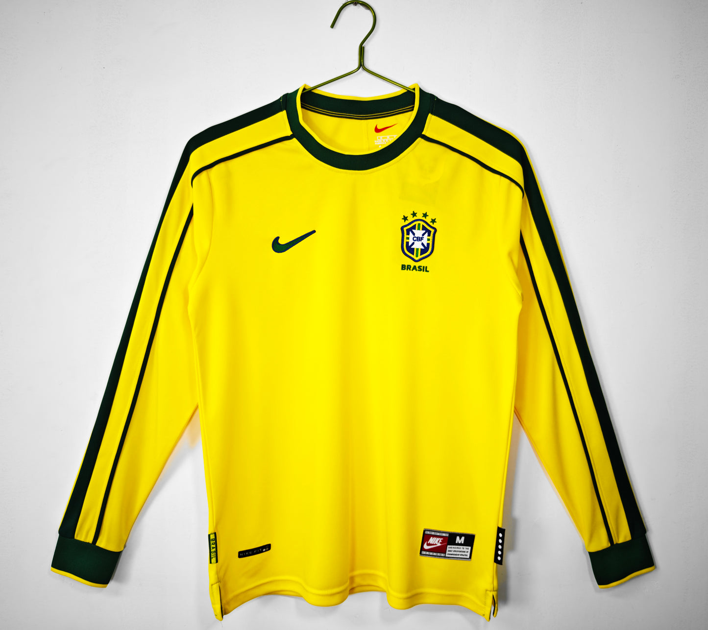 1998 Brazil Away Retro 0B (Long Sleeve)