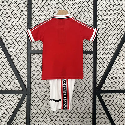 1997/98 Manchester United Home Retro Kids Kit