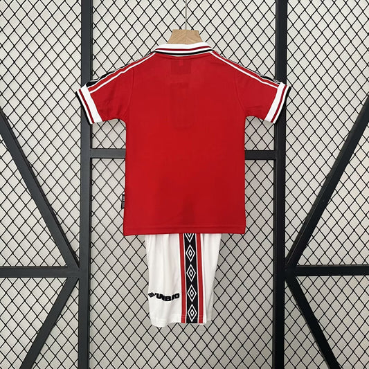 1997/98 Manchester United Home Retro Kids Kit