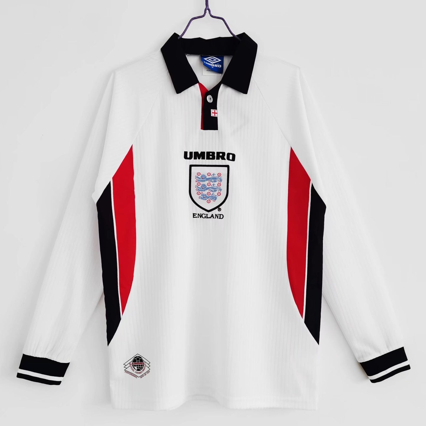1998 England Home Retro 3B (Long Sleeve)