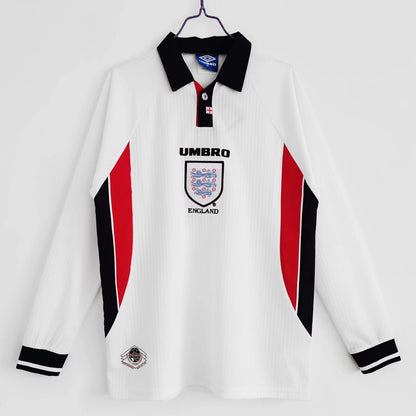 1998 England Home Retro 3B (Long Sleeve)