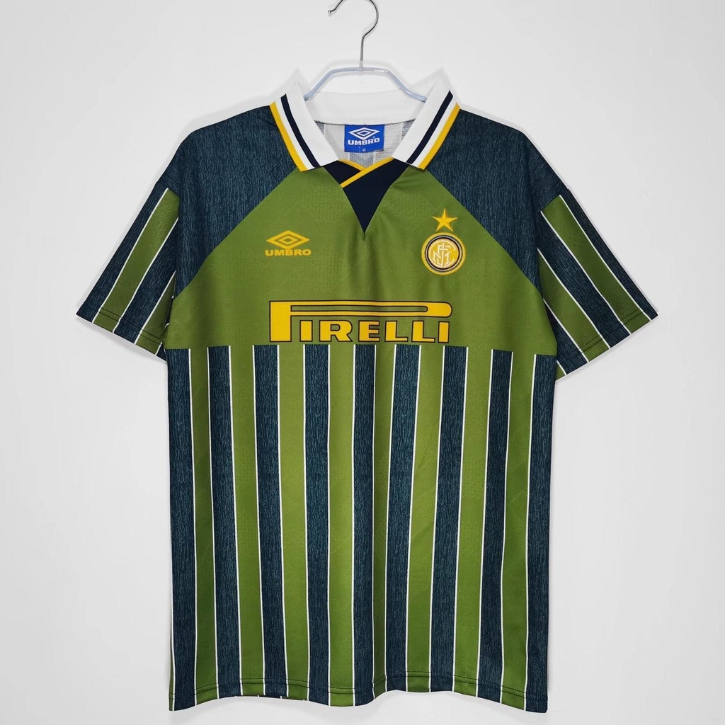 1995/96 Inter Milan Away Green 8A (M, Yes, Yes)