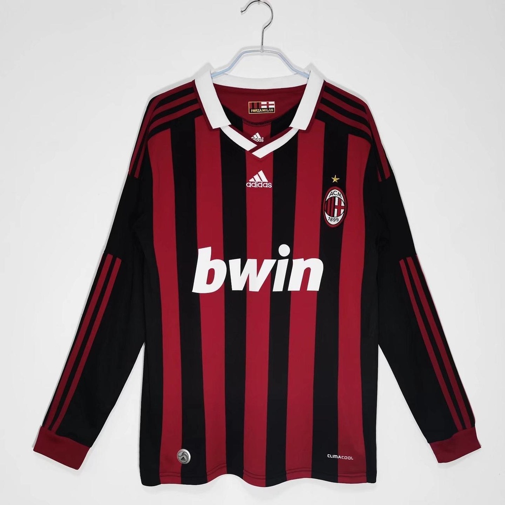 2009/10 AC Milan Home 3B (Long Sleeve) (M, Yes, Yes)