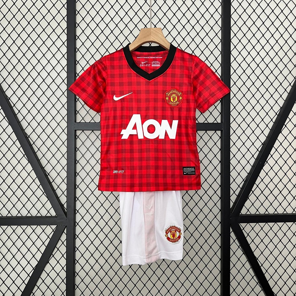 2012/13 Manchester United Home Retro Kids Kit (16, Yes, Yes)