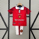 1996/97 Manchester United Home Retro Kids Kit