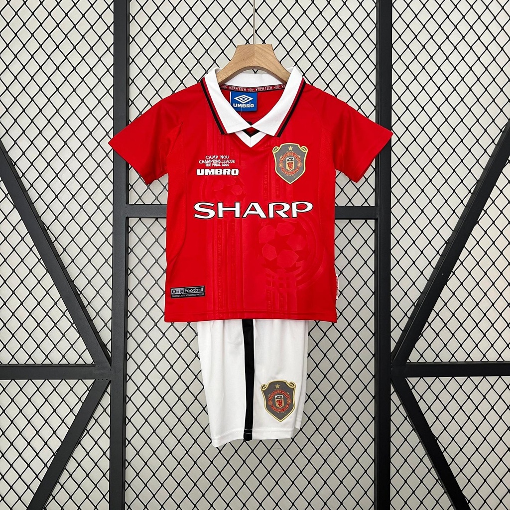 1999/00 Manchester United Home Retro Kids Kit (16, Yes, Yes)