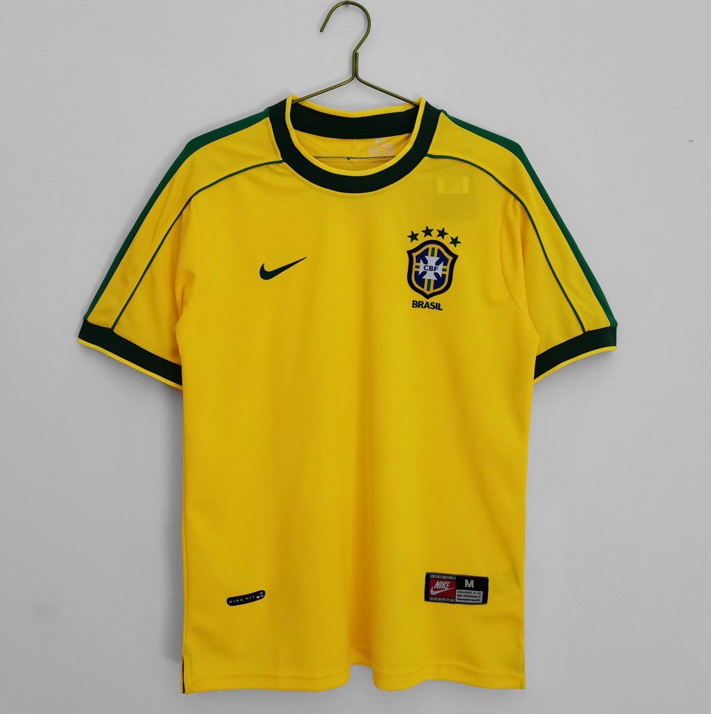 1998 Brazil Home Retro 3A (M, Yes, Yes)