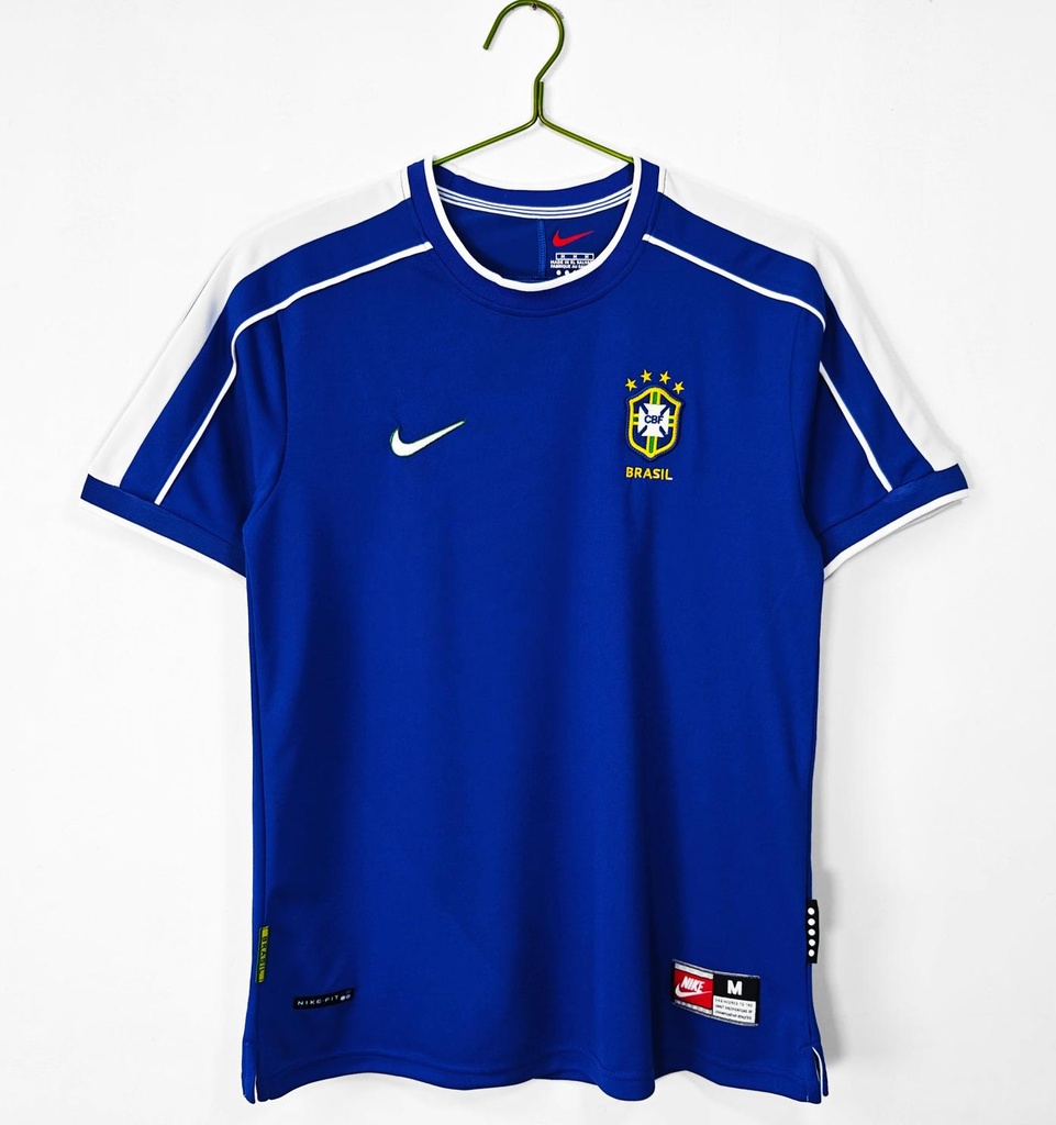 1998 Brazil Away Retro 5A (M, Yes, Yes)