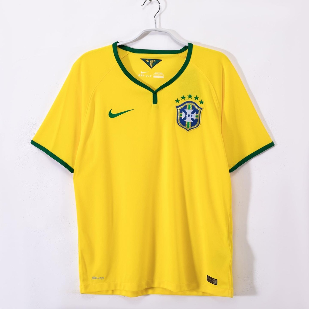 2014 Brazil Home Retro 8A (M, Yes, Yes)