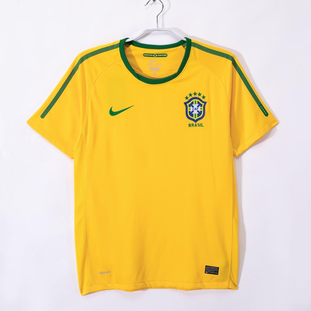 2010 Brazil Home Retro 5A (M, Yes, Yes)