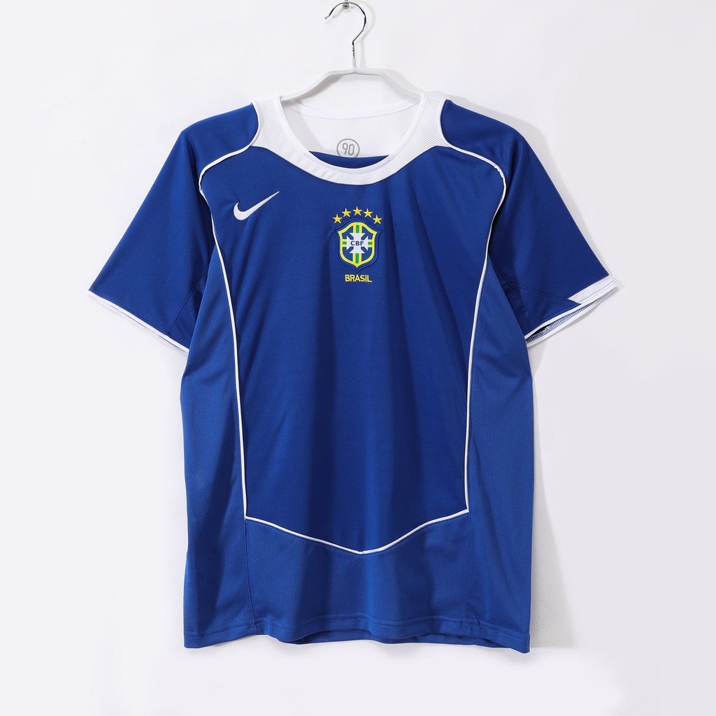 2004 Brazil Away Retro 8A (M, Yes, Yes)