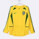 2002 Brazil Home Retro 0B (Long Sleeve)
