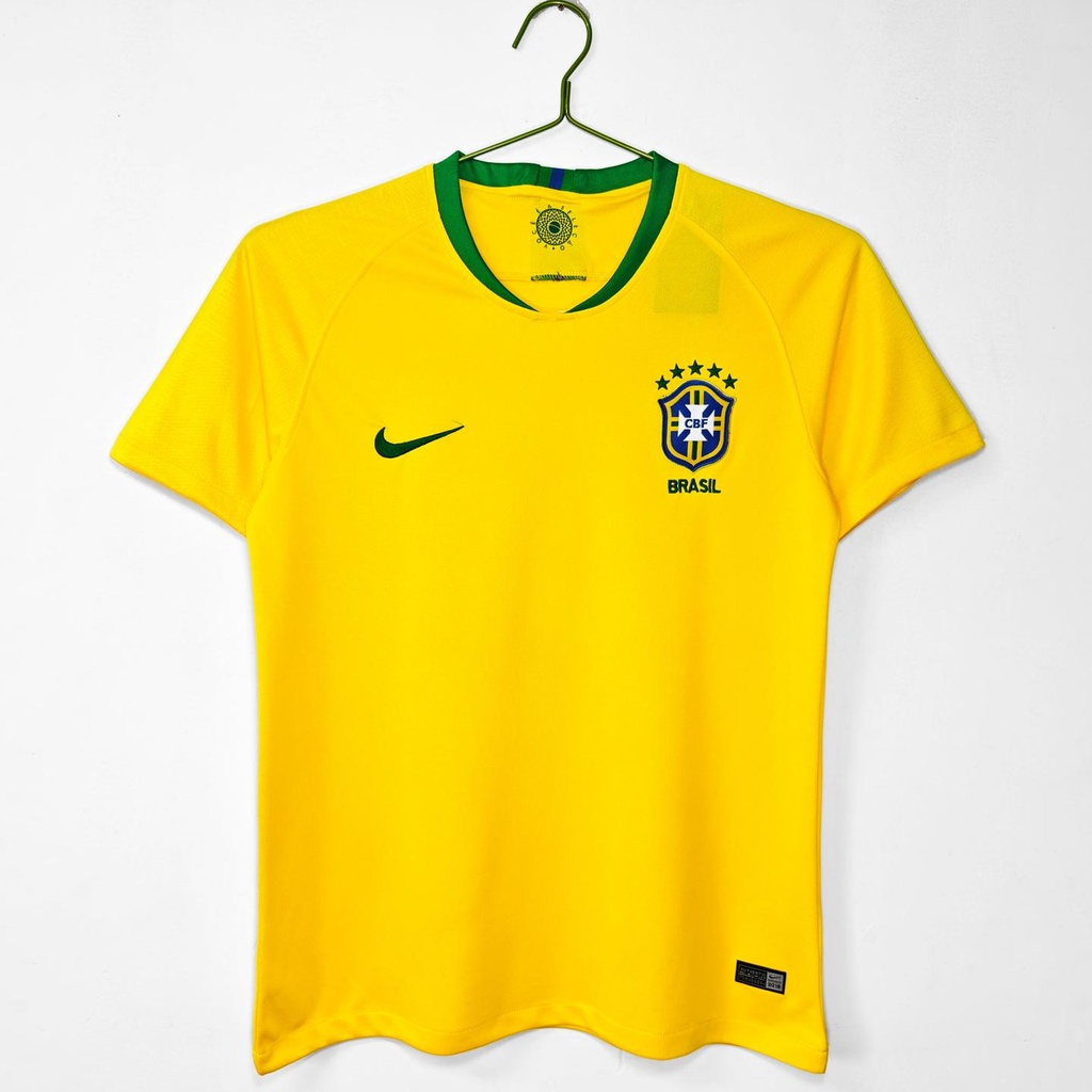 2018 Brazil Home Retro 8A (M, Yes, Yes)