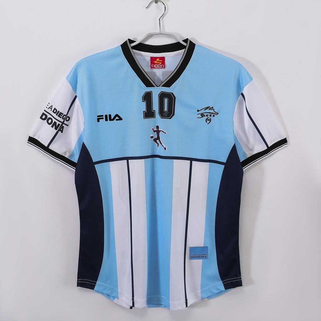 2001 Argentina Home Maradona Farewell 8A (M, Yes, Yes)