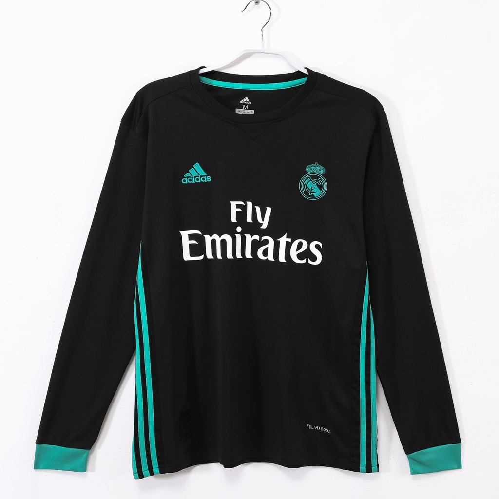 2017/18 Real Madrid Third Retro 0B (Long Sleeve) (M, Yes, Yes)