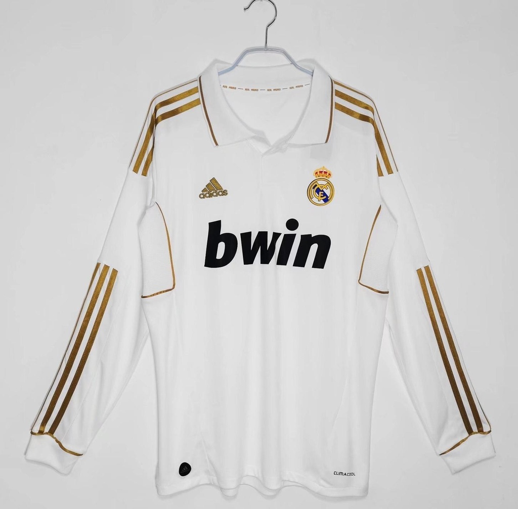 2011/12 Real Madrid Home 3B (Long Sleeve) (M, Yes, Yes)
