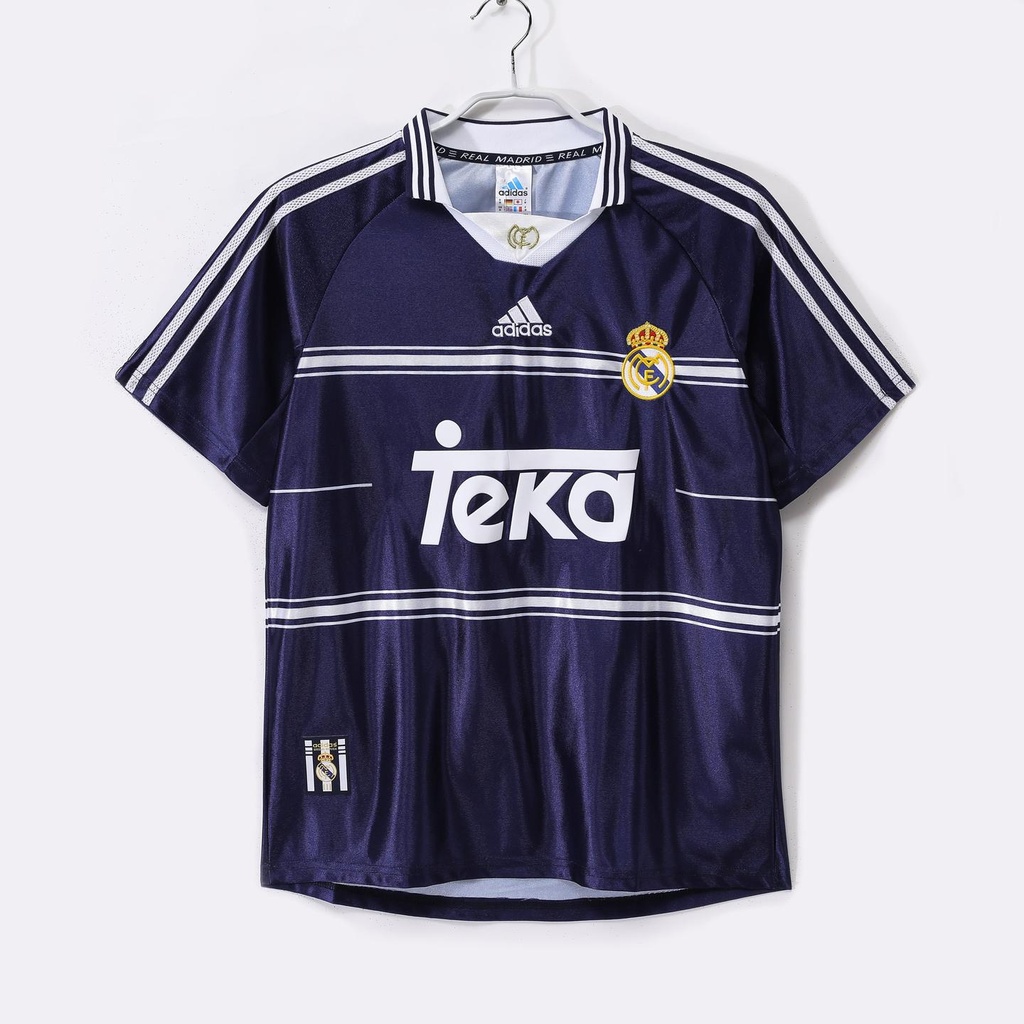 1998/99 Real Madrid Away Blue 8A (M, Yes, Yes)
