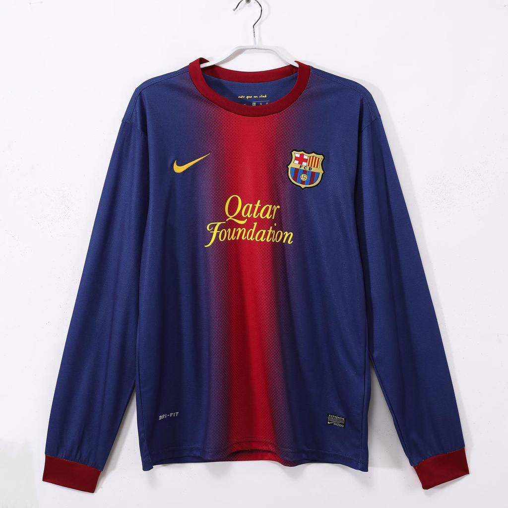 2012/13 Barcelona Home 0B (Long Sleeve) (M, Yes, Yes)