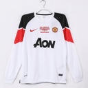 2010/11 Manchester United Away White UCL Retro 3B (Long Sleeve)