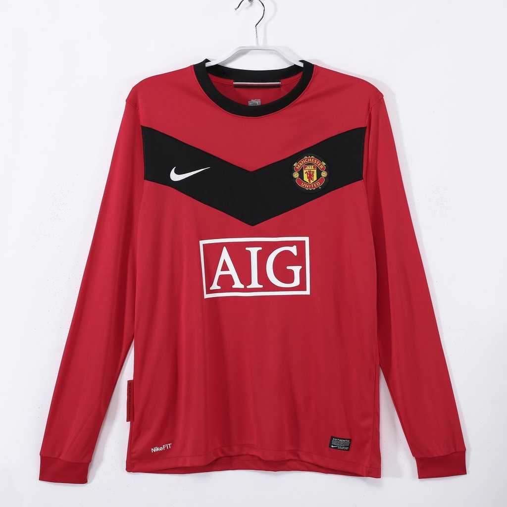 2010 Manchester United Home Retro 3B (Long Sleeve) (M, Yes, Yes)