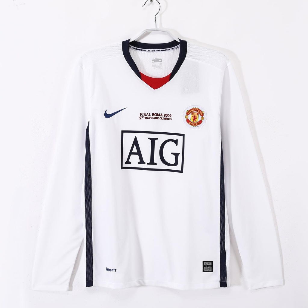 2008/09 Manchester United Away UCL 3B (Long Sleeve) (M, Yes, Yes)