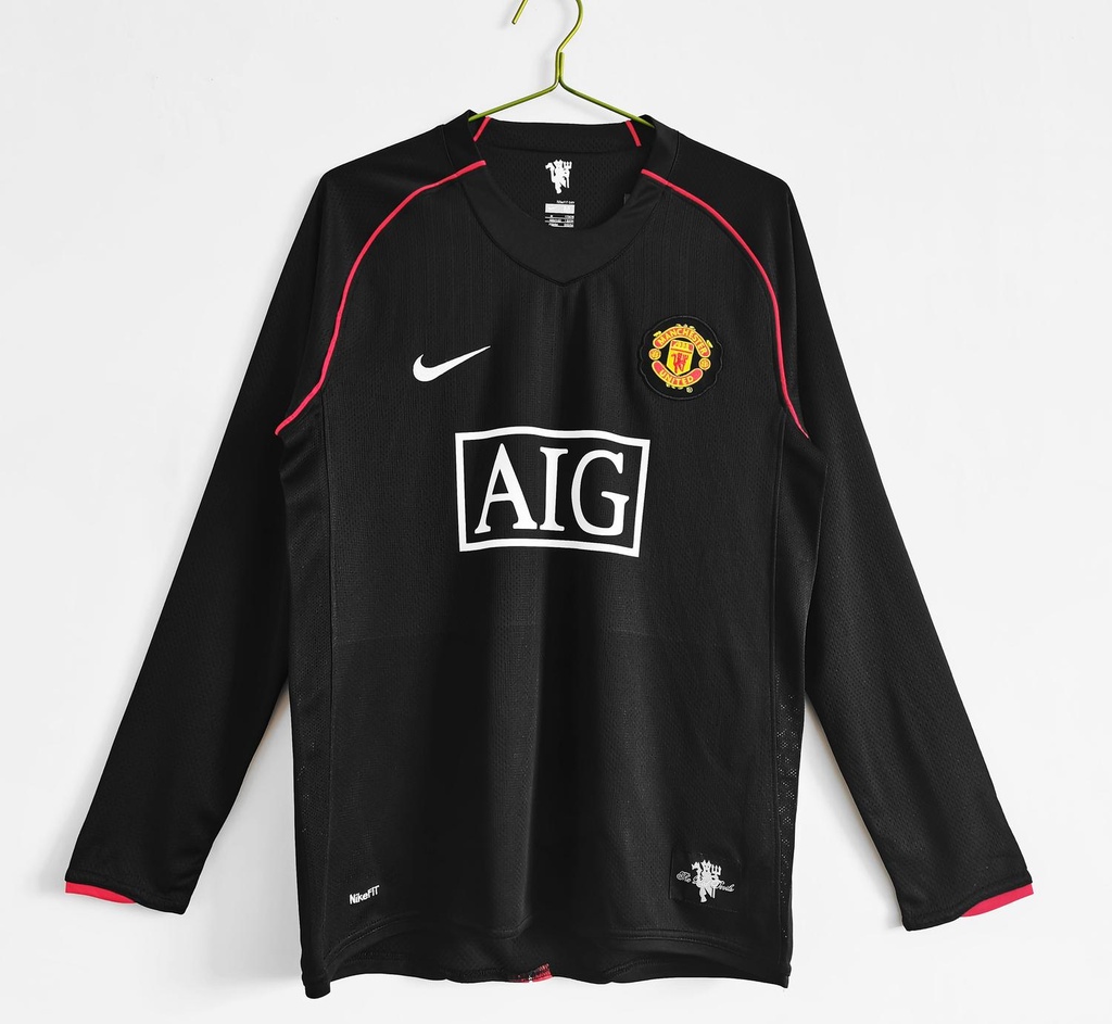 2007/08 Manchester United Away Retro 3B (Long Sleeve)