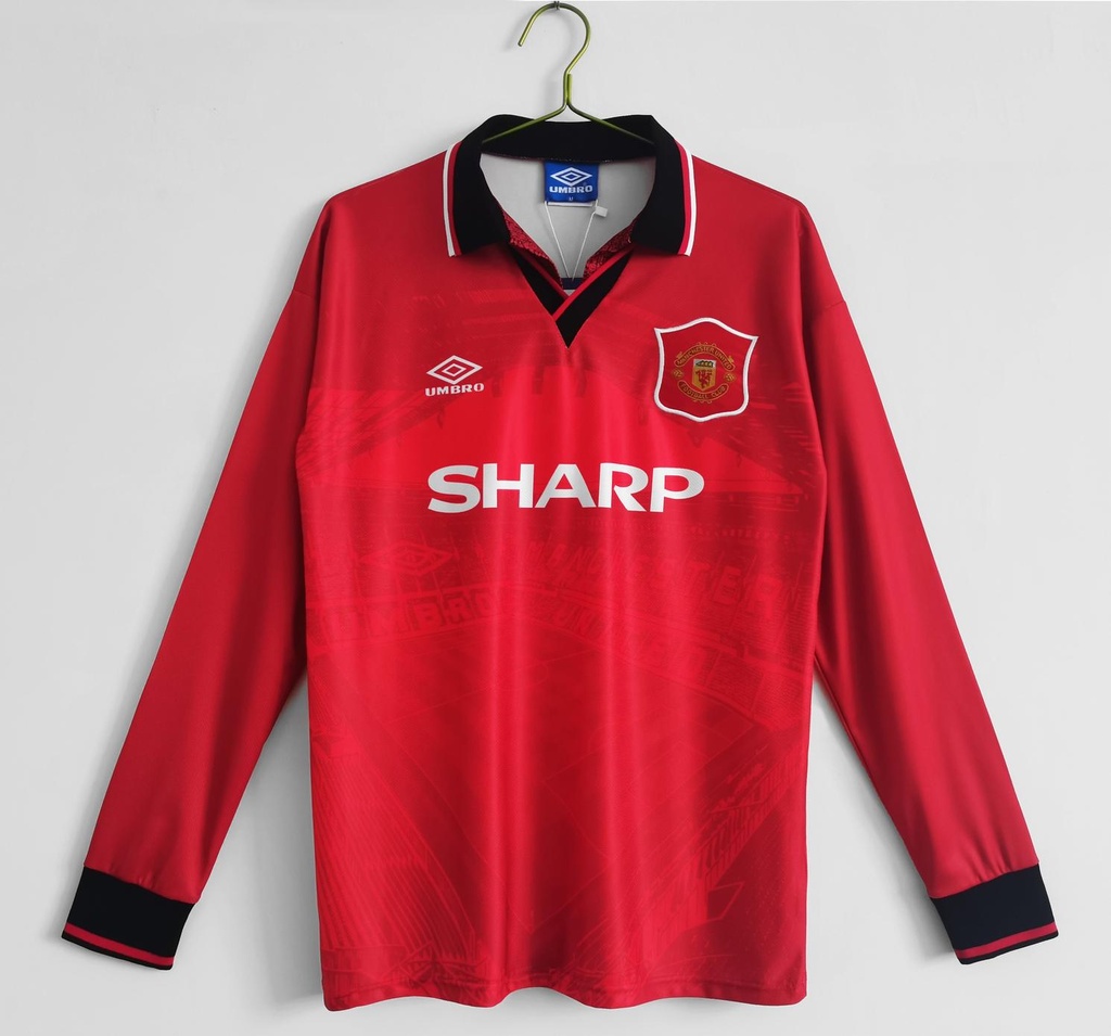 1994/96 Manchester United Home 3B (Long Sleeve) (M, Yes, Yes)