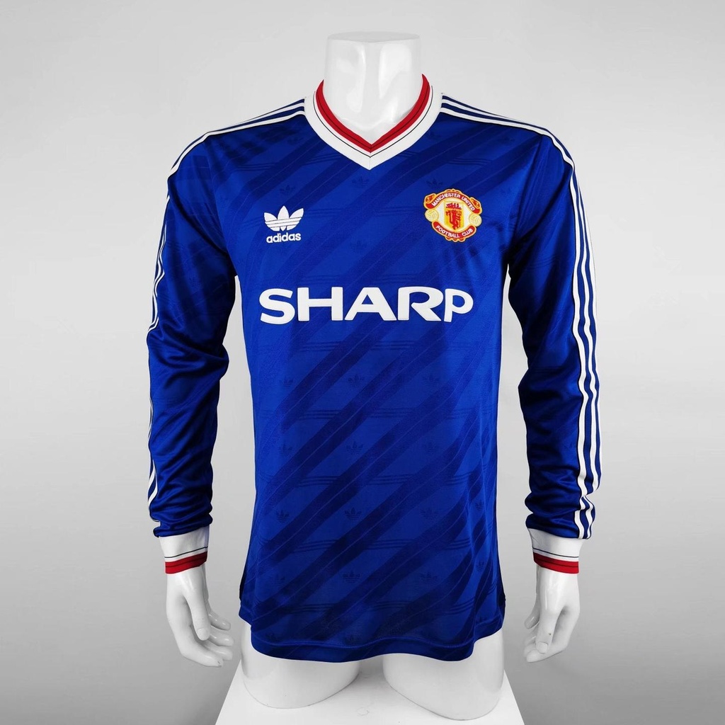 1986/88 Manchester United Third Away 3B (Long Sleeve) (M, Yes, Yes)