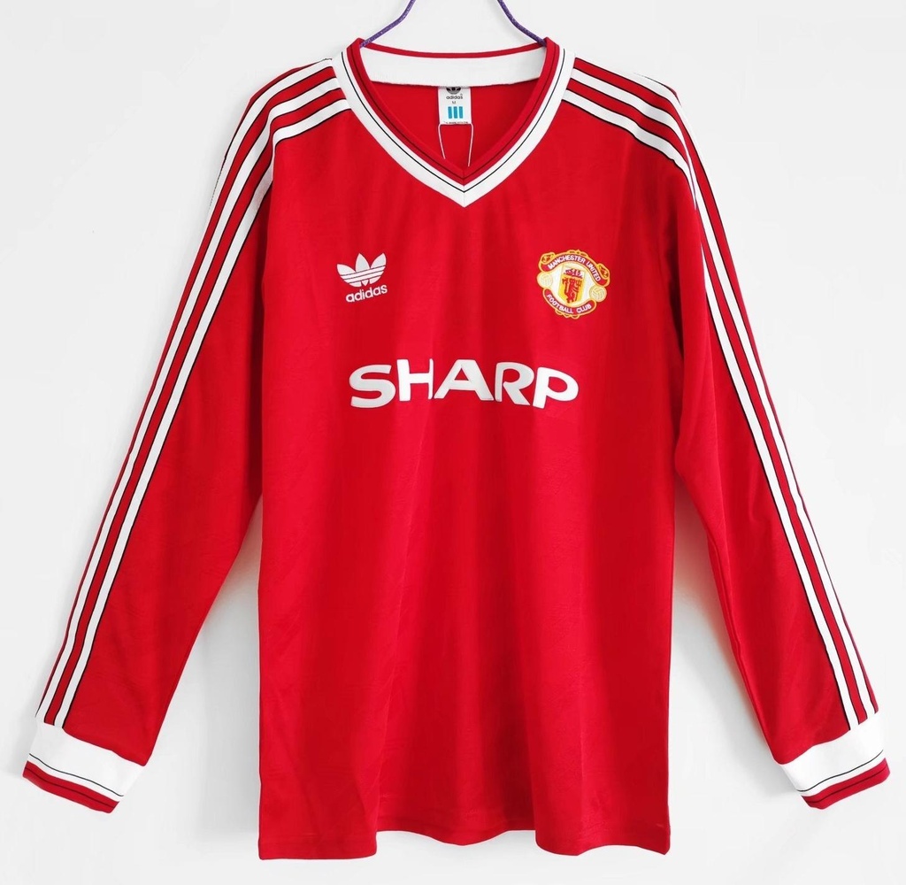 1986/88 Manchester United Home 3B (Long Sleeve) (M, Yes, Yes)