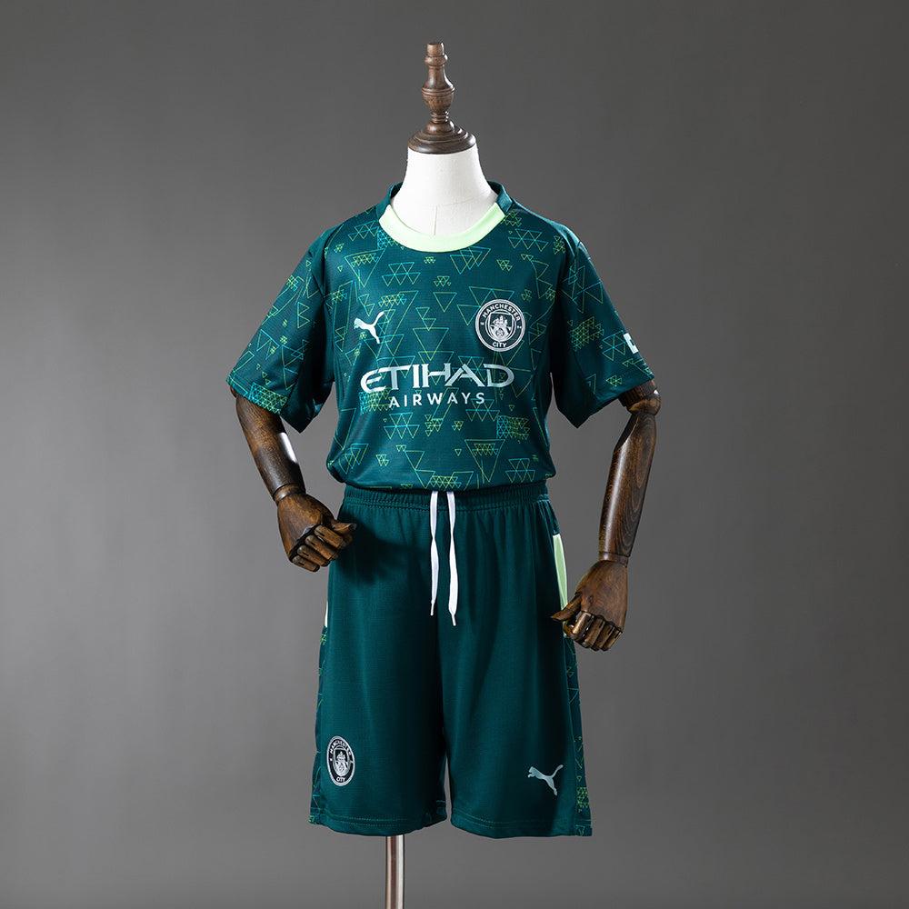 2025/26 Manchester City Away Fourth Kids Kit (16, Yes, Yes)