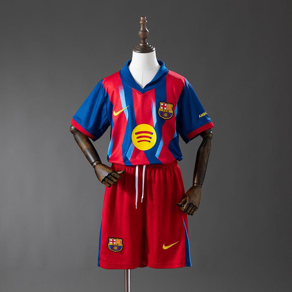 2025/26 Barcelona Away Fourth Kids Kit (16, Yes, Yes)